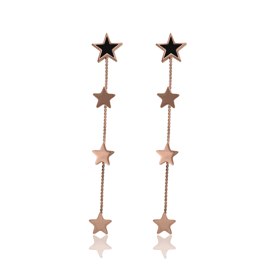 Alice Rose Gold Drop Earrings