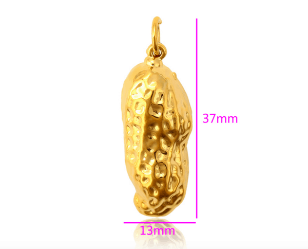 Peanut Shell 24KT Dubai Gold Plated Over Brass