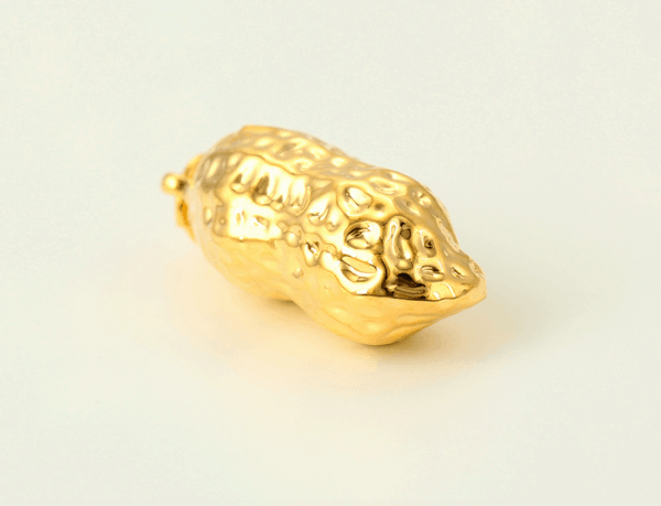 Peanut Shell 24KT Dubai Gold Plated Over Brass