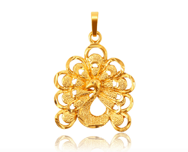 Peacock Dubai 24K Gold Plated Pendant