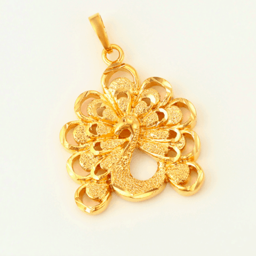 Peacock Dubai 24K Gold Plated Pendant