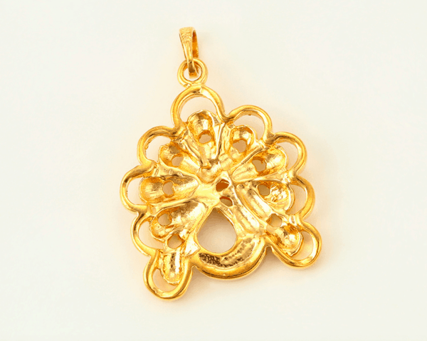 Peacock Dubai 24K Gold Plated Pendant