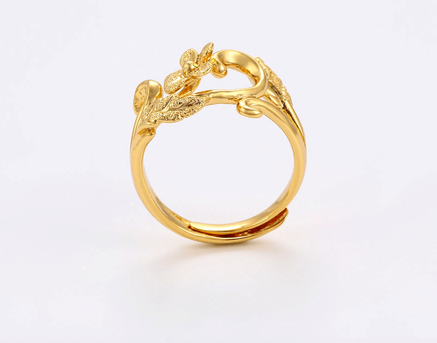 Fleur 24KT Gold Plated Ring