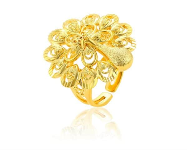 Peacock Dubai 24K Gold Plated Ring