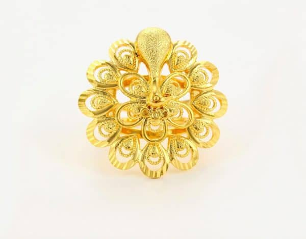 Peacock Dubai 24K Gold Plated Ring