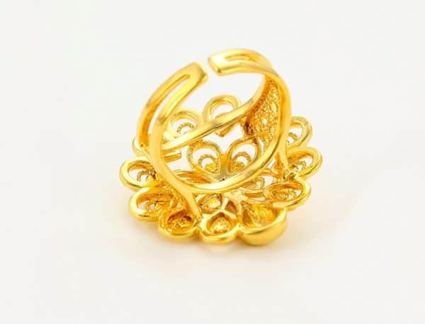 Peacock Dubai 24K Gold Plated Ring