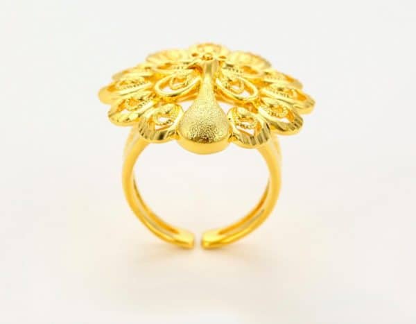 Peacock Dubai 24K Gold Plated Ring