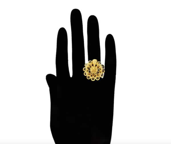 Peacock Dubai 24K Gold Plated Ring