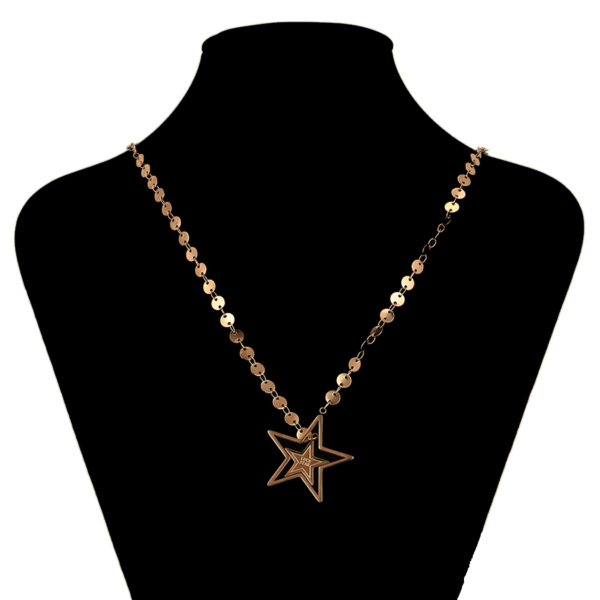 Lucky Star Rose Gold Necklace