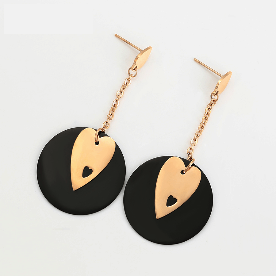 Arie Rose Gold Drop Earrings