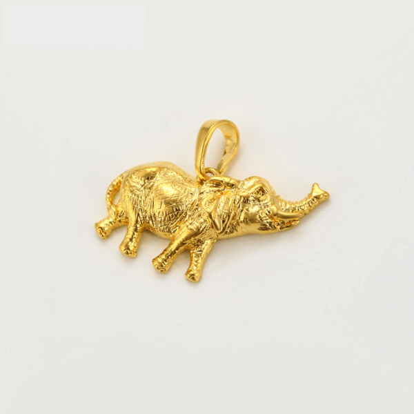 Elephant Dubai Gold Plated Pendant