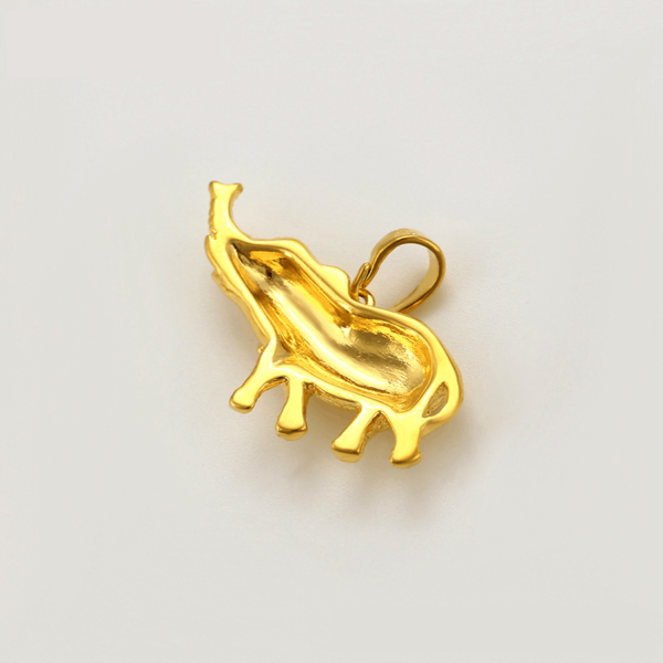 Elephant Dubai Gold Plated Pendant