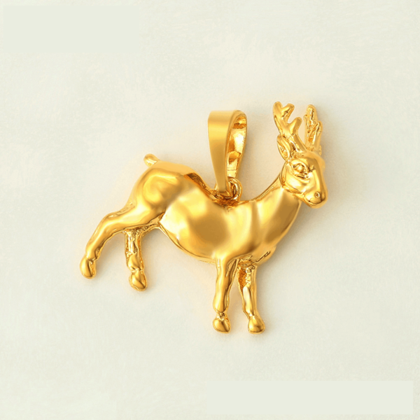 Petite Biche Gold Pendant