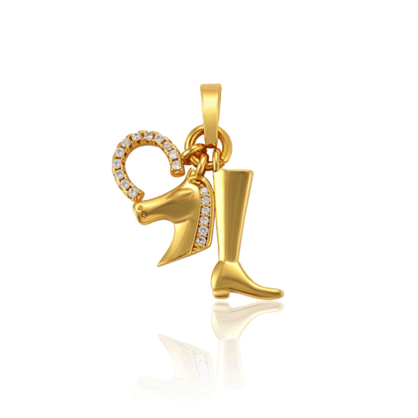 Rider Gold Pendant