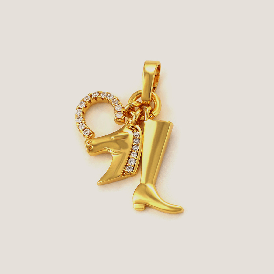 Rider Gold Pendant