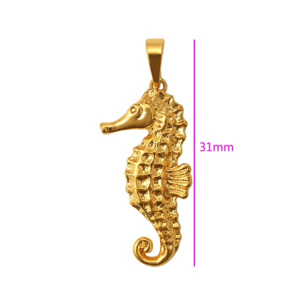 Seahorse Gold Pendant