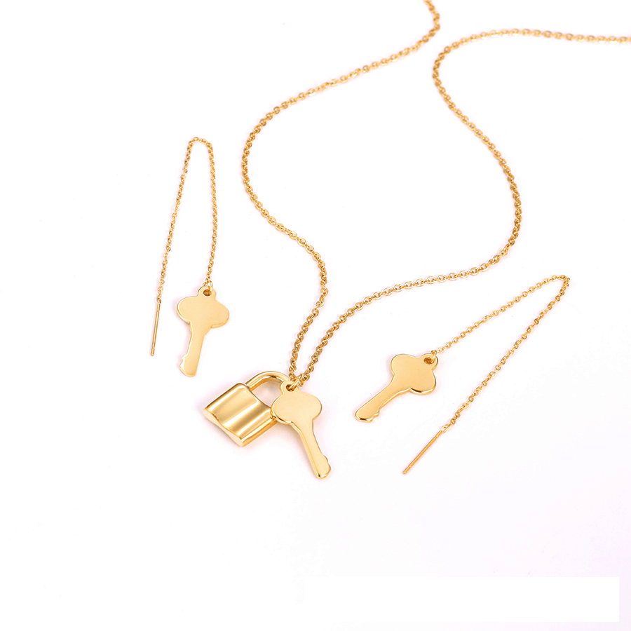 Key 24K Gold Plated Jewelry Set