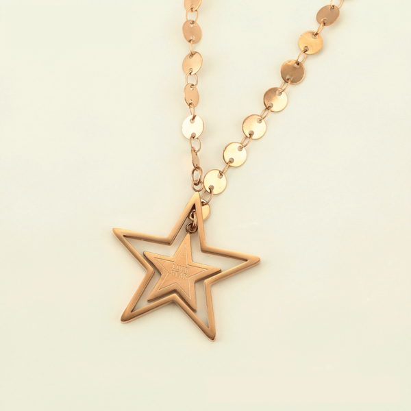 Lucky Star Rose Gold Necklace