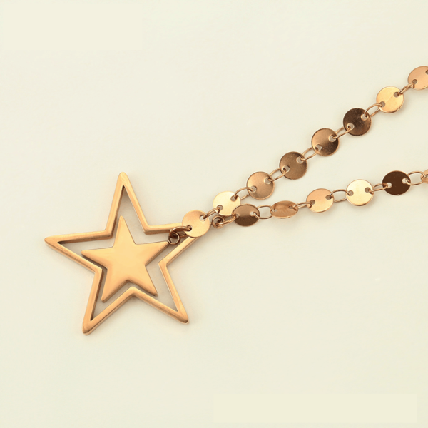 Lucky Star Rose Gold Necklace